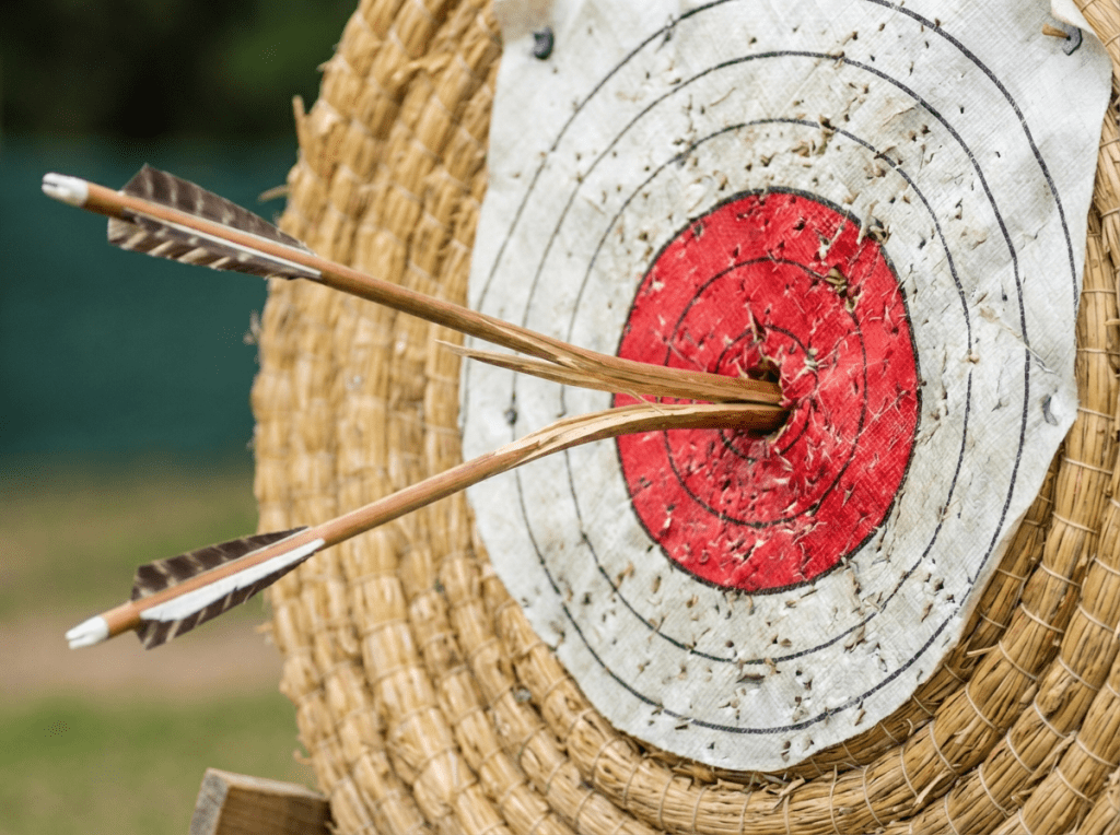 Bullseye with arrows and text: CAPTURE ATTENTION. DRIVE RESULTS. POWERED BY DEEPSIGNAL.